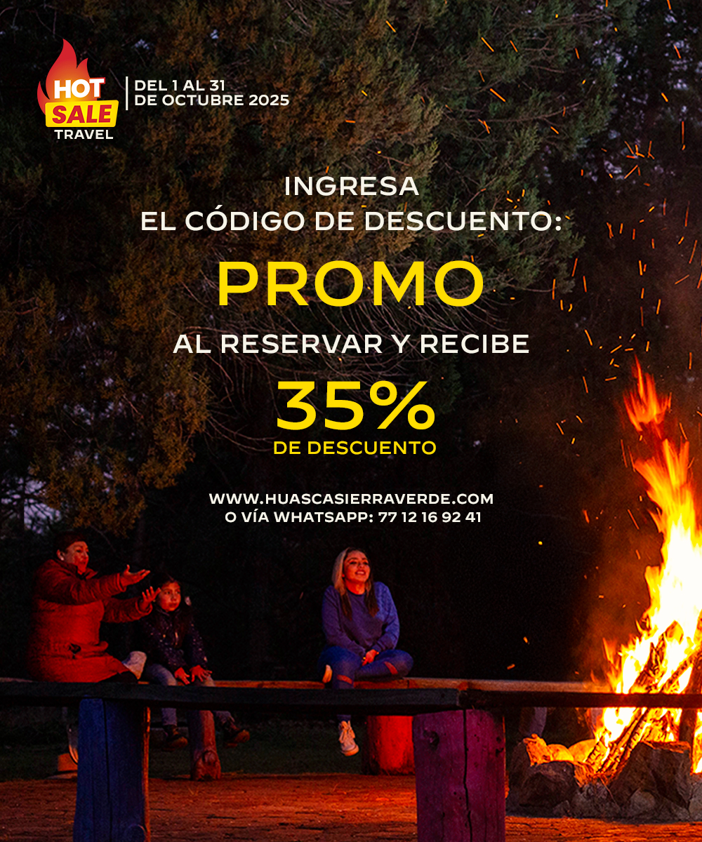Ingresa el código de descuento al reservar: PROMO