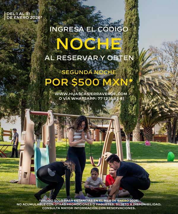 Ingresa el código de descuento al reservar: PROMO